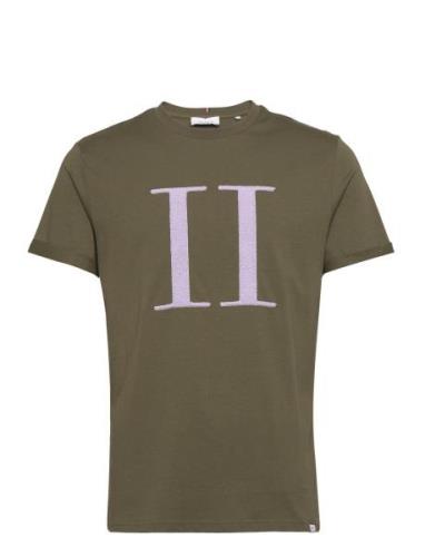 Les Deux Encore Bouclé T-Shirt Khaki Green