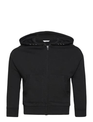 Mango Zipped Hoodie Svart