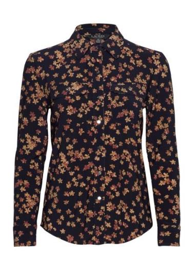 Lauren Ralph Lauren Slim Fit Floral Stretch Jersey Shirt Multi/pattern...