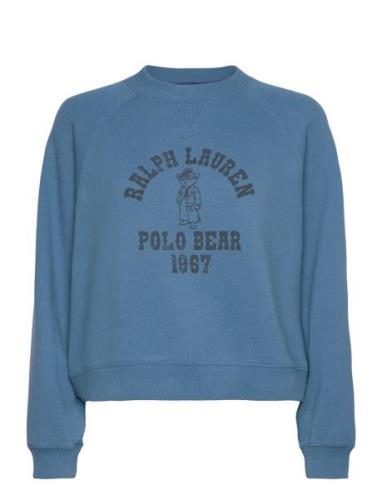 Polo Ralph Lauren Polo Bear Over Fleece Crewneck Blå