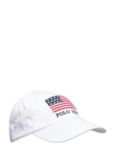 Polo Ralph Lauren Flag Chino Ball Cap Vit