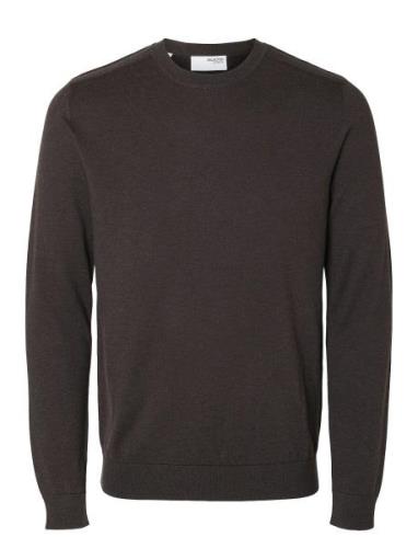 Selected Homme Slhberg Crew Neck Noos Brun