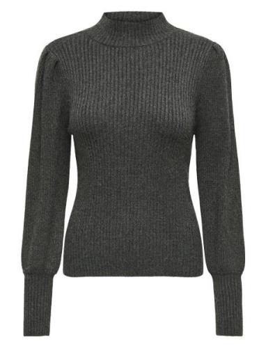 ONLY Onlkatia L/S Highneck Pullover Knt Noos Grå