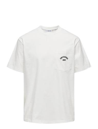 ONLY & SONS Onsarchie Life Rlx Ss Tee Vit