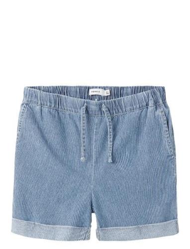 Name It Nkfbella Hw Wide Dnm Shorts 4405-Ip Noos Blå