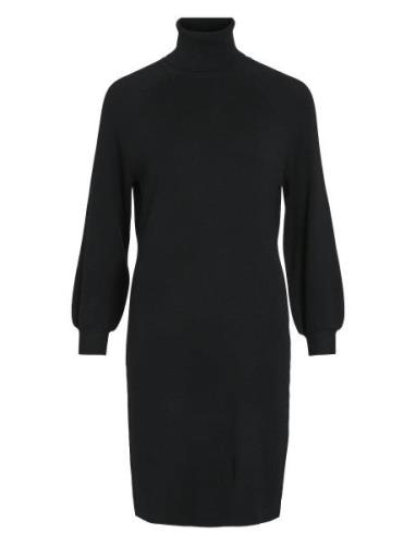 Vila Viostria Roll Neck L/S Knit Dress - Noos Svart