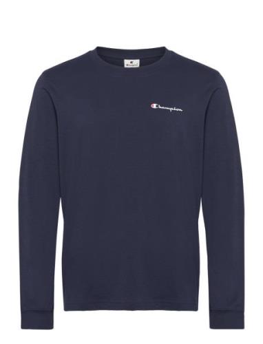 Champion Crewneck Long Sleeve T-Shirt Marinblå