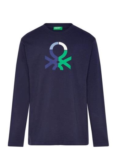 United Colors Of Benetton T-Shirt L/S Marinblå