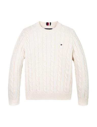 Tommy Hilfiger Essential Reg Cable Sweater Vit