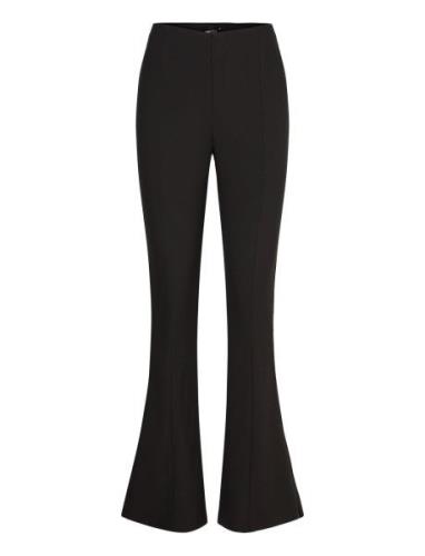 Gina Tricot Slim Bootcut Trousers Svart