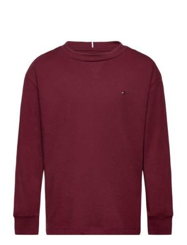 Tommy Hilfiger Essential Tee L/S Burgundy