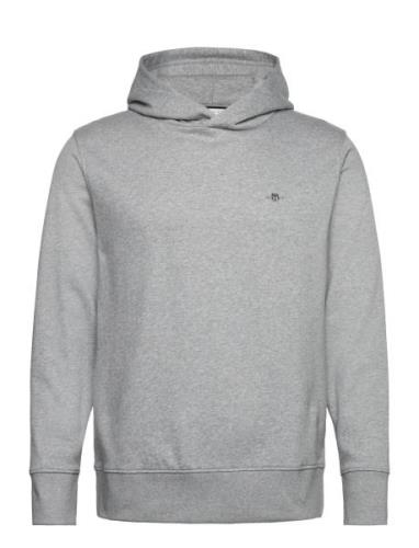 GANT Reg Emb Archive Shield Hoodie Grå