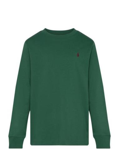 Ralph Lauren Kids Cotton Jersey Long-Sleeve Tee Grön