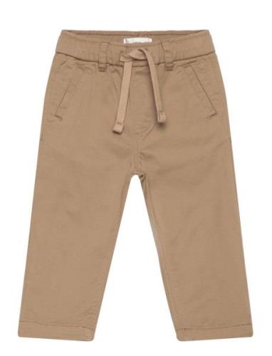 Mango Elastic Waist Trousers Brun