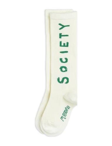 Mini Rodini Society Knee-High Socks Kräm