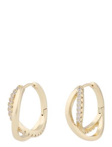 SNÖ Of Sweden Ace Double Round Ear S/Clear Guld