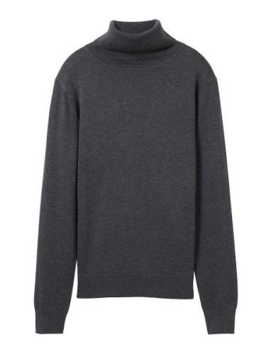 Tom Tailor Knit Basic Turtleneck Grå