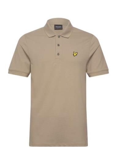 Lyle & Scott Plain Polo Shirt Beige