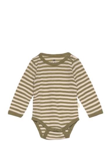 CeLaVi Body Ls - Yd Stripe Grön