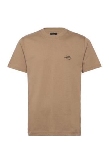 Mads Nørgaard Cotton Jersey Frode Emb Logo Tee Beige