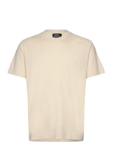 Mads Nørgaard Cotton Jersey Dye Frode Tee Kräm