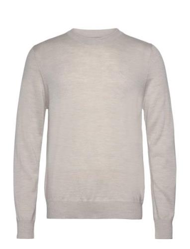 J. Lindeberg Keane Merino Crew Neck Sweater Grå