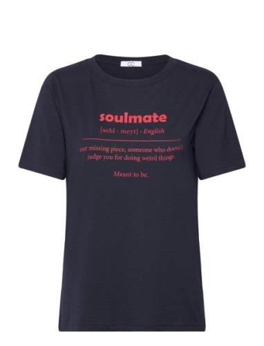 Coster Copenhagen Cc Heart Soulmate T-Shirt - Mid Sleeve Marinblå