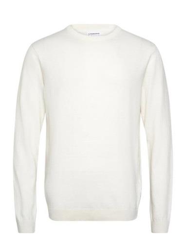 Lindbergh 100% Recycle Knit Round Neck Vit