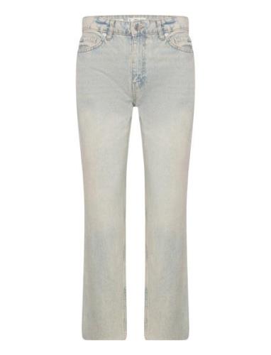 Mango Blanca Straight-Fit Cropped Jeans Blå