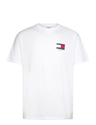 Tommy Jeans Tjm Reg Rwb Sig Flag Tee Ext Vit