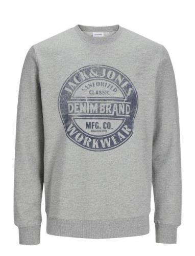 Jack & J S Jjjeans Sweat O-Neck Grå