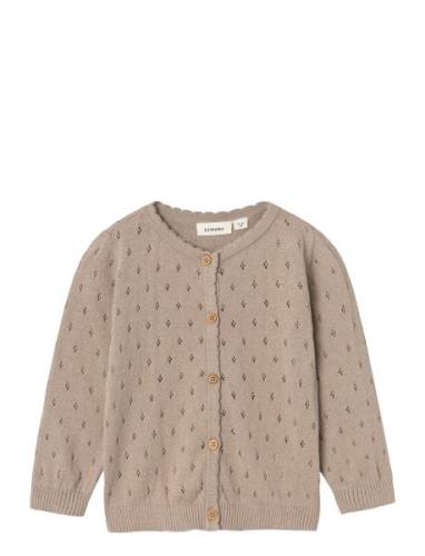 Lil'Atelier Nmfnimi Ls Knit Card Lil Beige