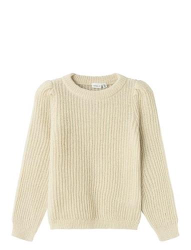 Name It Nkfnajamaj Ls Knit Beige