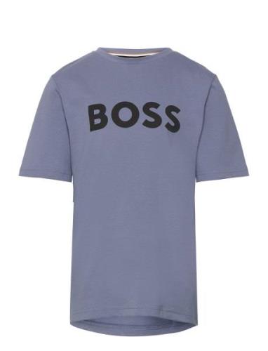 BOSS Short Sleeves Tee-Shirt Blå