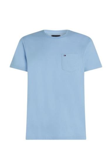 Tommy Hilfiger Essential Solid Pocket Tee Blå