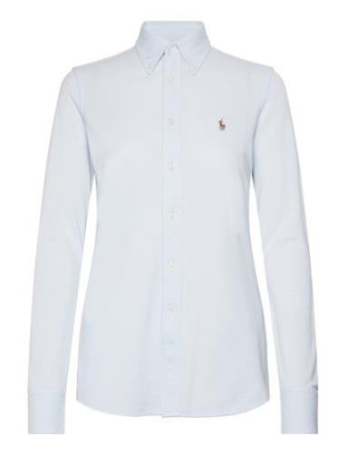 Polo Ralph Lauren Slim Fit Knit Cotton Oxford Shirt Blå