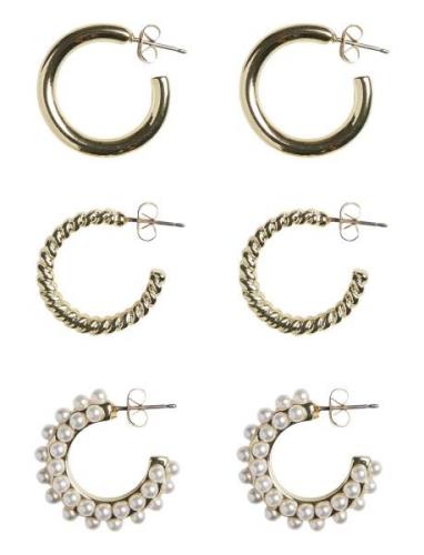 Pieces Pcnibbi 3-Pack Earrings Guld