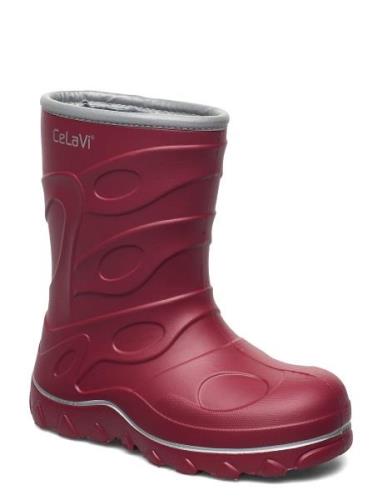 CeLaVi Thermal Wellies -Embossed Röd