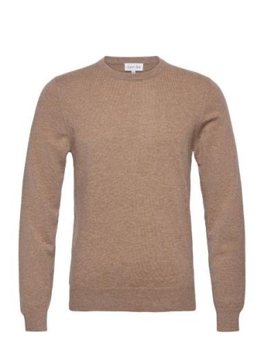 Davida Cashmere Man O-Neck Plain Brun