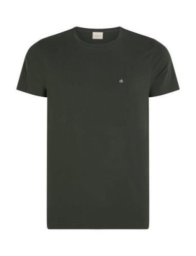 Calvin Klein Stretch Slim Fit T-Shirt Khaki Green