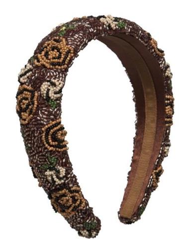 Becksöndergaard Florian Wide Beaded Hairbrace Brun