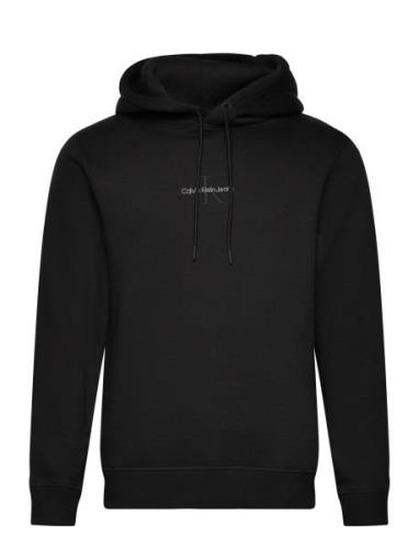 Calvin Klein Jeans Monologo Hoodie Svart