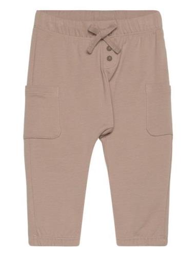 Lindex Trousers Joggers Cargo Beige