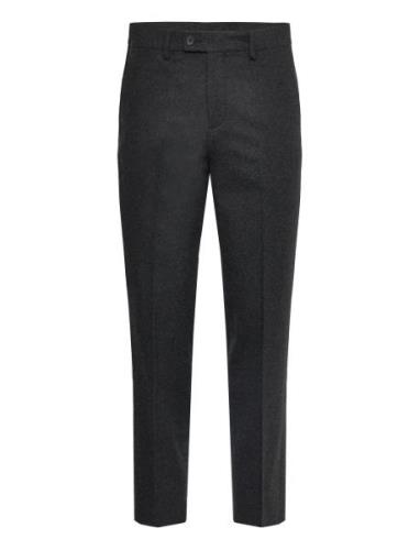 Lindbergh Flannel Wool Blend Formal Pant Svart