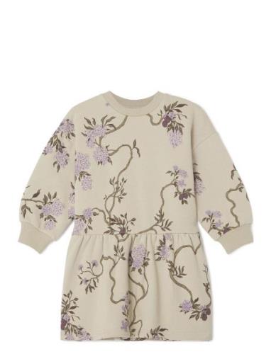 Garbo&Friends Tree Of Life Sweatshirt Dress Baby Beige