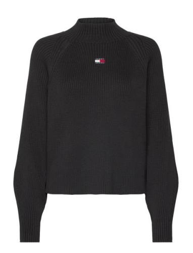 Tommy Jeans Tjw Badge Mockneck Sweater Svart