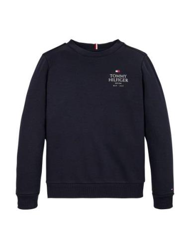 Tommy Hilfiger Th Logo Puff Embr Reg Sweatshirt Marinblå