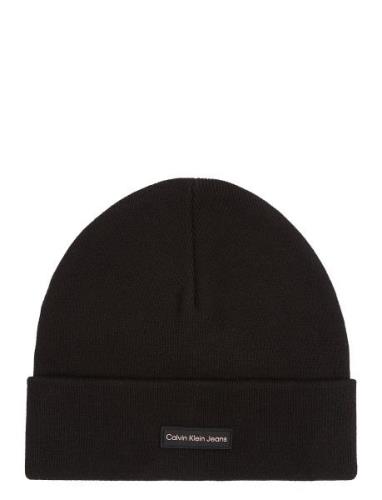 Calvin Klein Inst Patch Beanie Svart