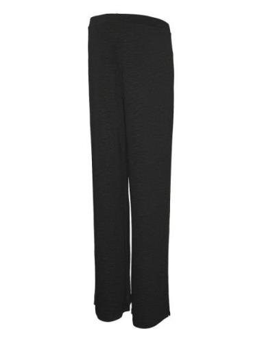 Mamalicious Mlfrederikke Wide Slit Jrs Pants Hw Svart