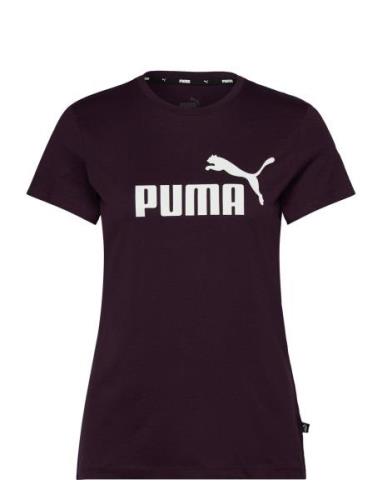 PUMA Ess Logo Tee Burgundy